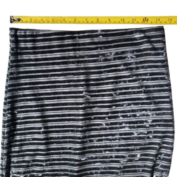 Vintage 90s/00s Y2K velvet two piece pencil skirt top set Venz Montreal - Picture 12 of 16